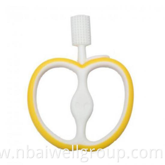 Apple Shape Baby Silicone Training Toothbrush